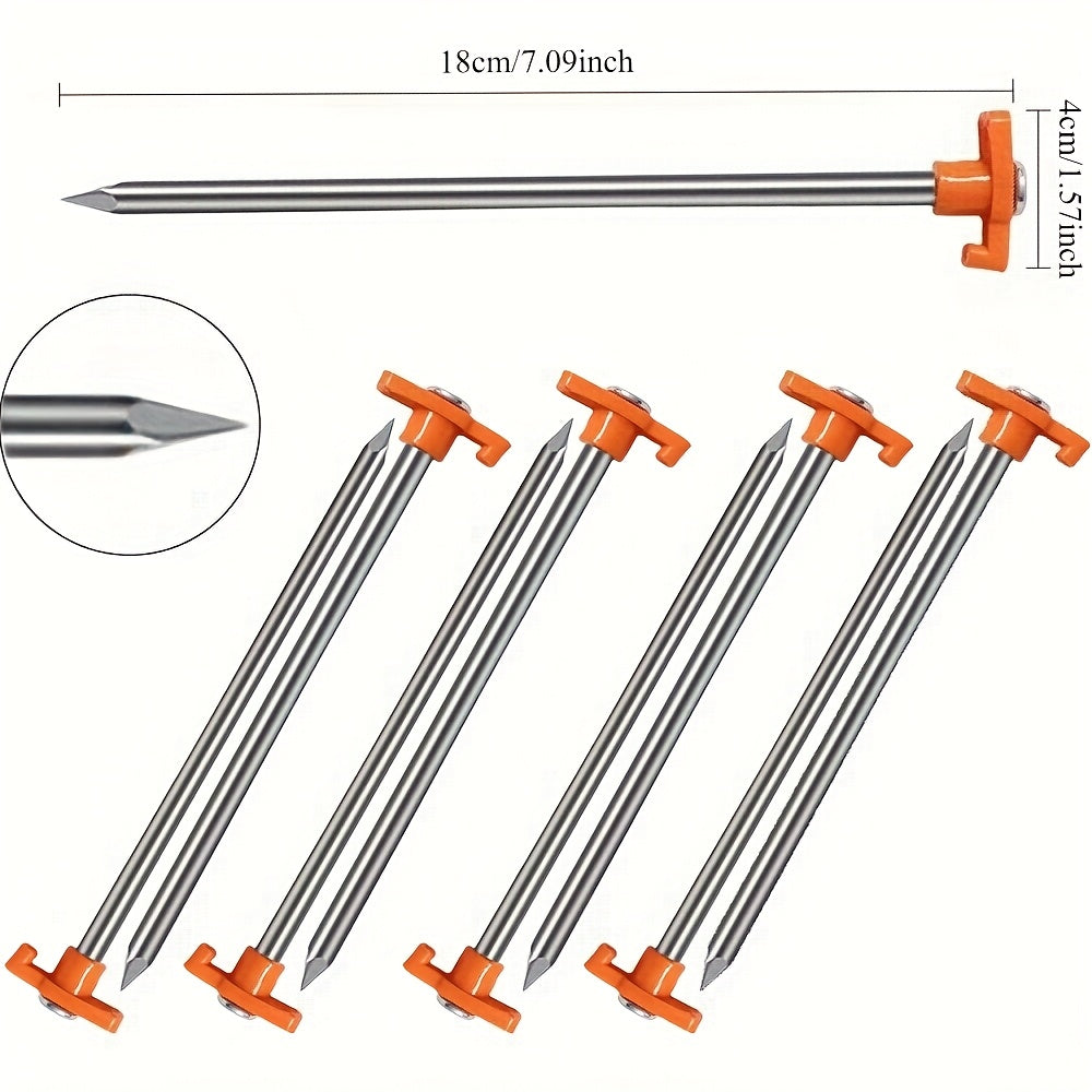 Heavy Duty Tent Stakes 20 Pcs Rust Resistant Ground Pegs