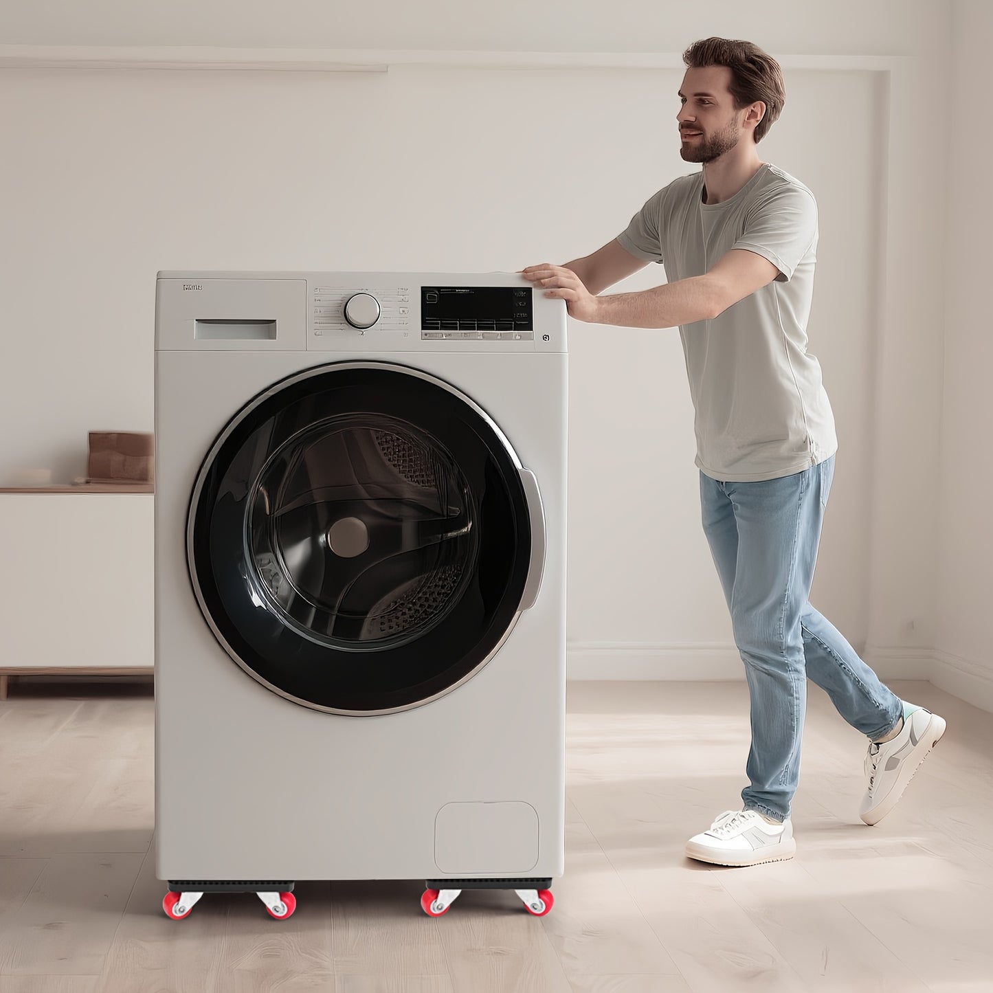 9 Pieces Furniture Lifter And Mover Tool Set 1100 LBS Load Capacity 360 Degree Rotating Sliders Heavy Duty Dolly