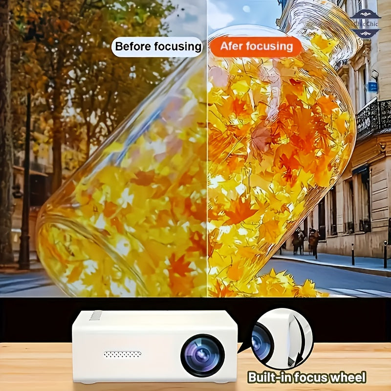 Portable Mini Projector With Remote For iOS Android Windows