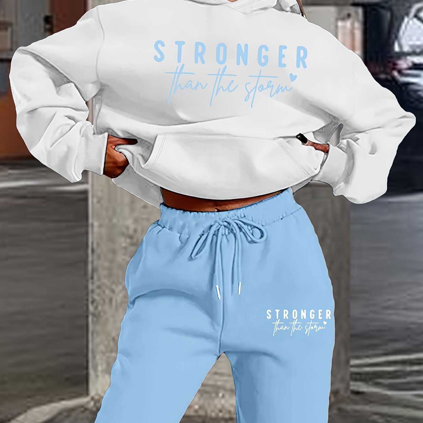 Cozy Fleece Hoodie Set For Women Premium Two Piece Outfit