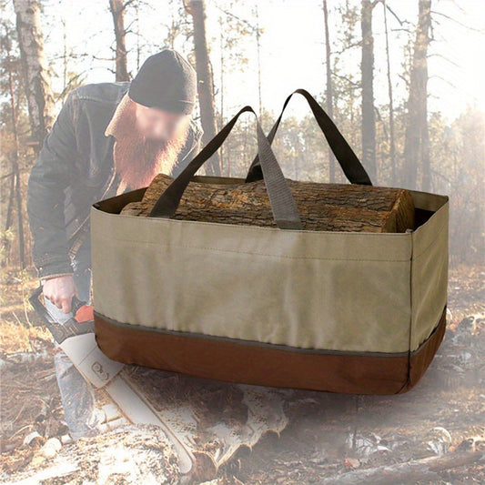 Canvas Firewood Carrier Bag Outdoor Camping 600D Oxford