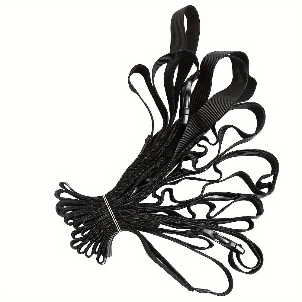 Canvas Storage Strap With 19 Buckles For Camping Gear