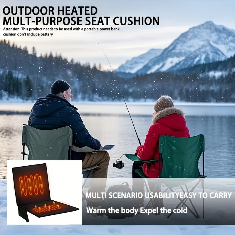 Portable Foldable Heated Seat Cushion With USB And 3 Modes