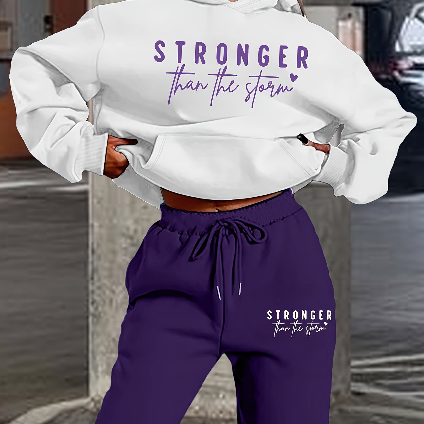 Cozy Fleece Hoodie Set For Women Premium Two Piece Outfit