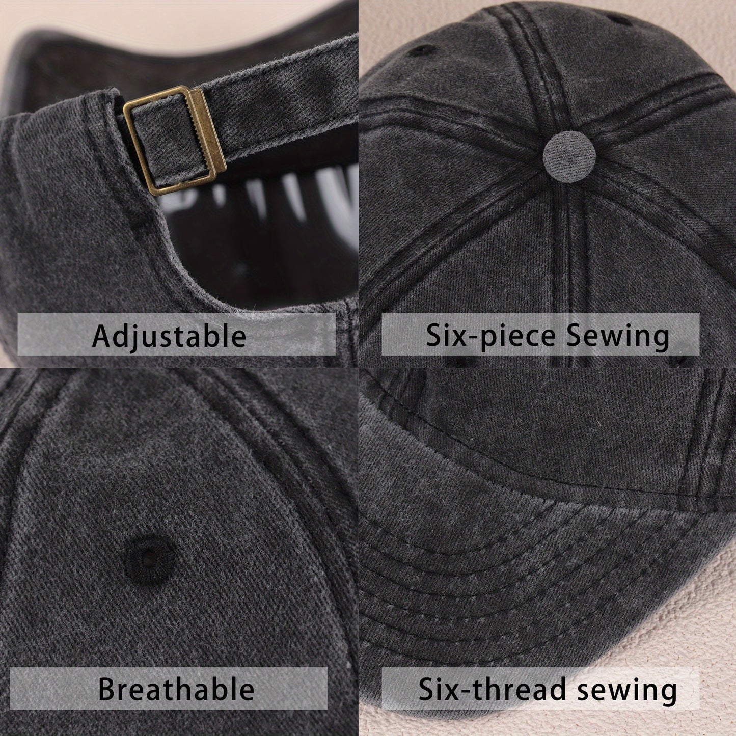 Im Happy Camper Embroidered Adjustable Baseball Cap