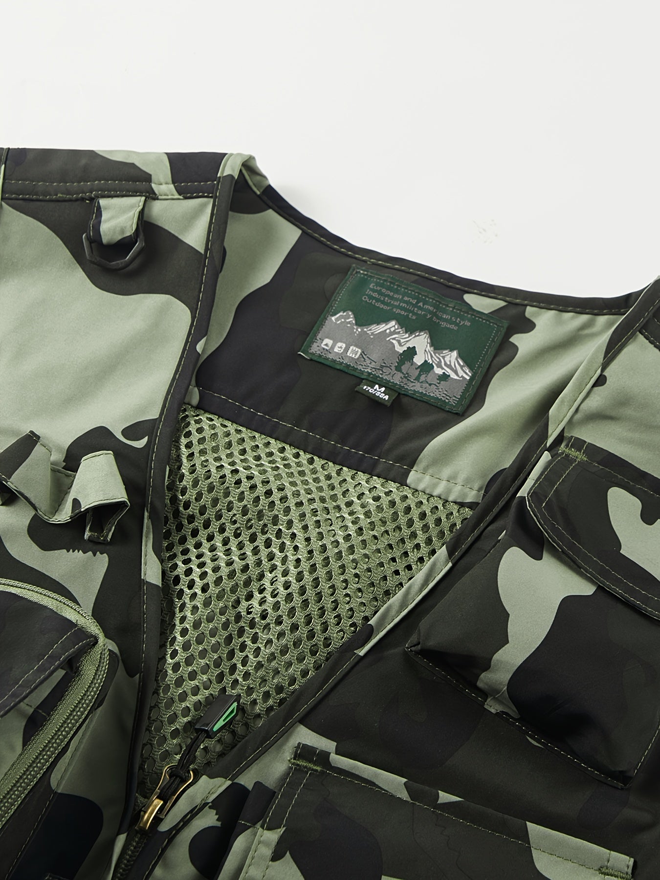 Mens MOLLE Vest Camouflage Sleeveless Multi Pocket Hunting