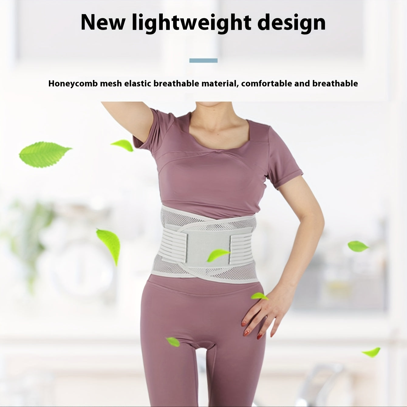Summer Thin Waist Protector Belt With Steel Plate Support