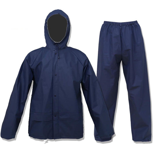 Ultra Lite Rain Coat With Pants Navy Waterproof Rain Gear