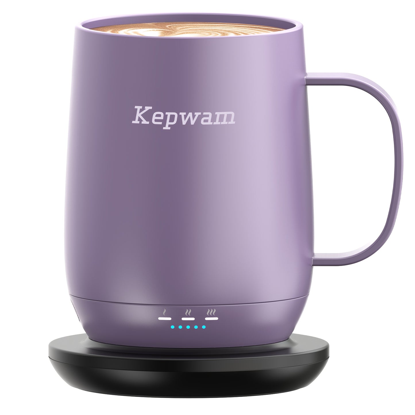 Kepwam Self Heating Coffee Mug T2 16oz 150 Minute Battery Life 149 F Temperature Controlled Warmer No App