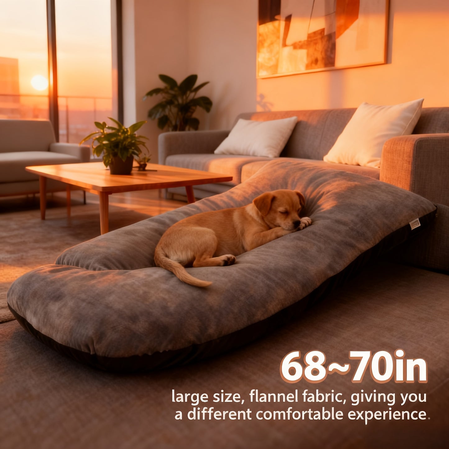 69 Or 60 Inch J Shape Maternity Pillow With Back And Leg Support Removable Velvet Cover Machine Washable Filling For Side And Back Sleepers