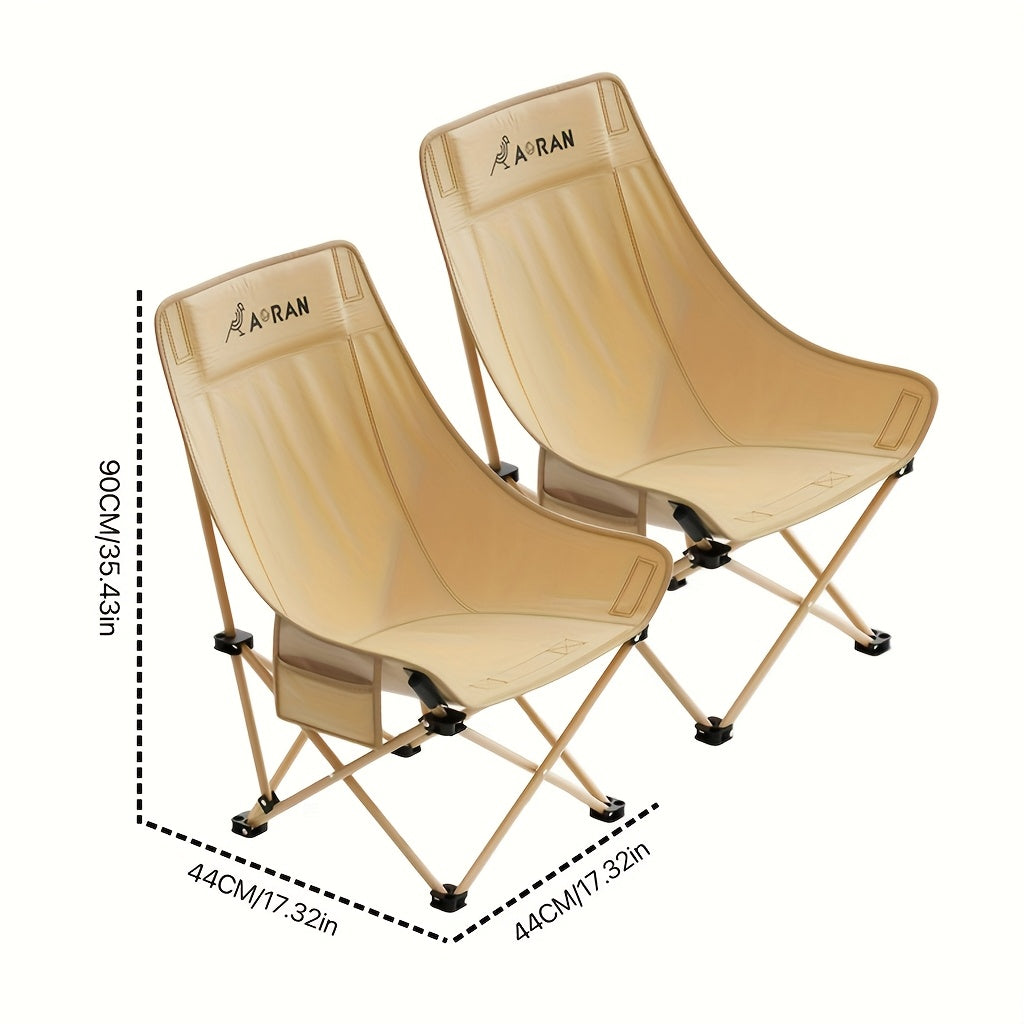 Aoran Outdoor Moon Chair Folding High Back Two Pack