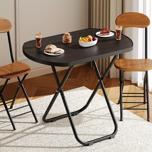 Foldable Tray Table No Assembly Required Hardwood MDF Construction Portable TV Dinner Tray For Bed Sofa Living Room