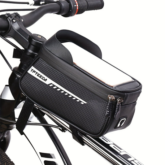 Tpteecr Bike Handlebar Bag With Touchscreen Phone Holder