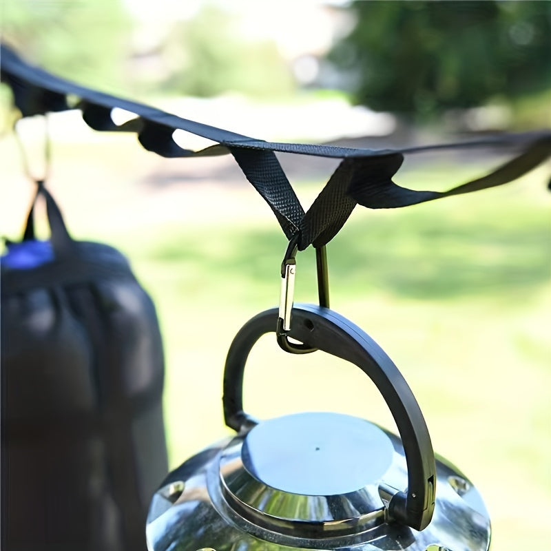 Canvas Storage Strap With 19 Buckles For Camping Gear