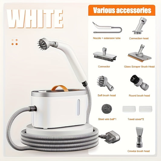 15 Second Fast Heating Handheld Steam Cleaner With 6 Brush Heads 1200W
