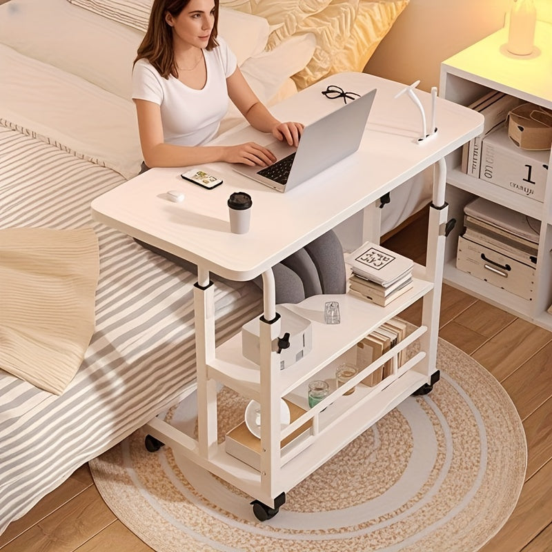 Adjustable Portable Rolling Standing Desk for Small Spaces