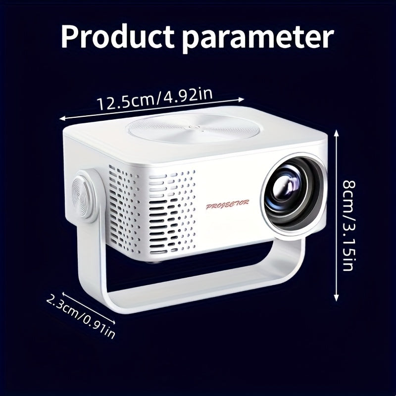 Portable 1080P WiFi 6 Projector For Home Theater And Gaming