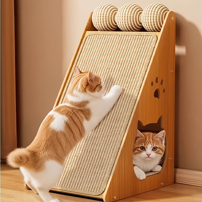 27 Inch Multi Scene Cat Scratching Board With Sisal Rope
