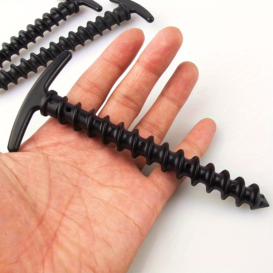 Windproof Rainproof Tent Clips and Spiral Ground Studs