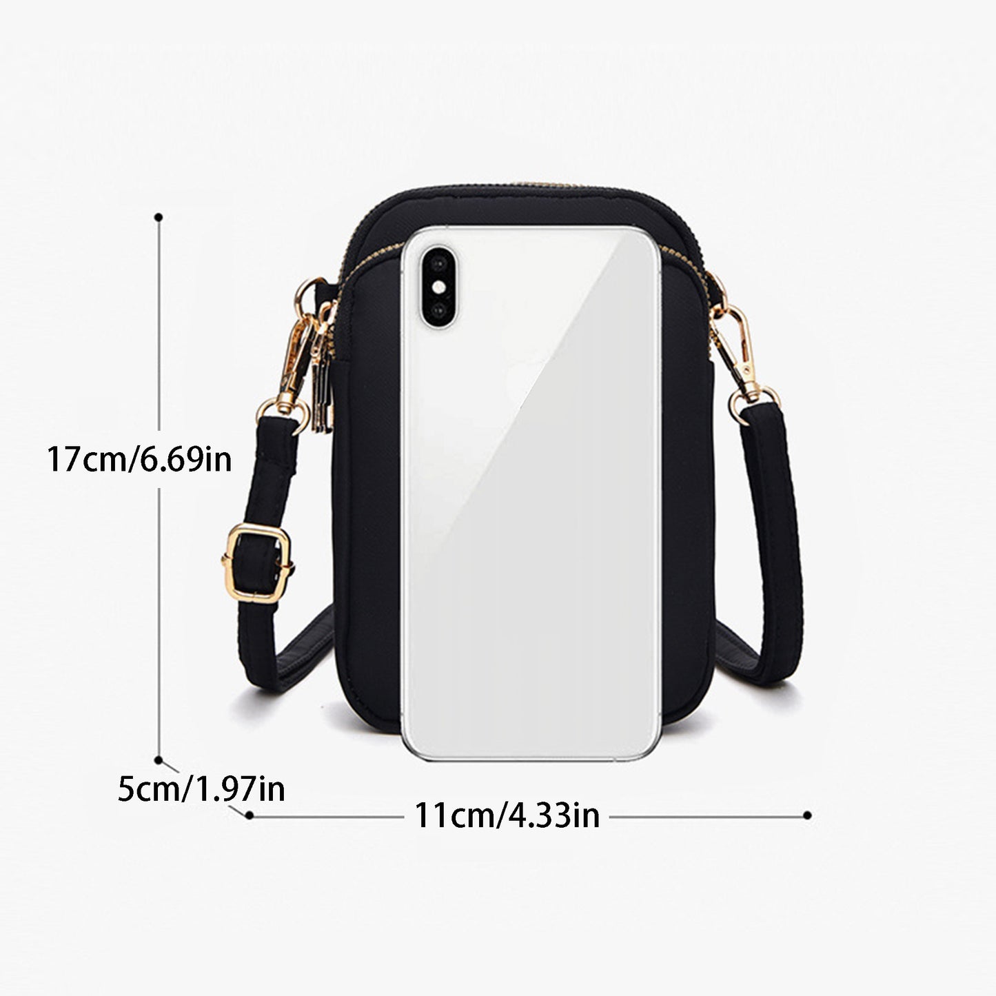 Dog Paw Print Crossbody Bag With Adjustable Strap Oxford