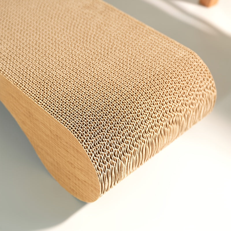 Cardboard Cat Scratcher Bed Indoor Cats Curved 24 Inch