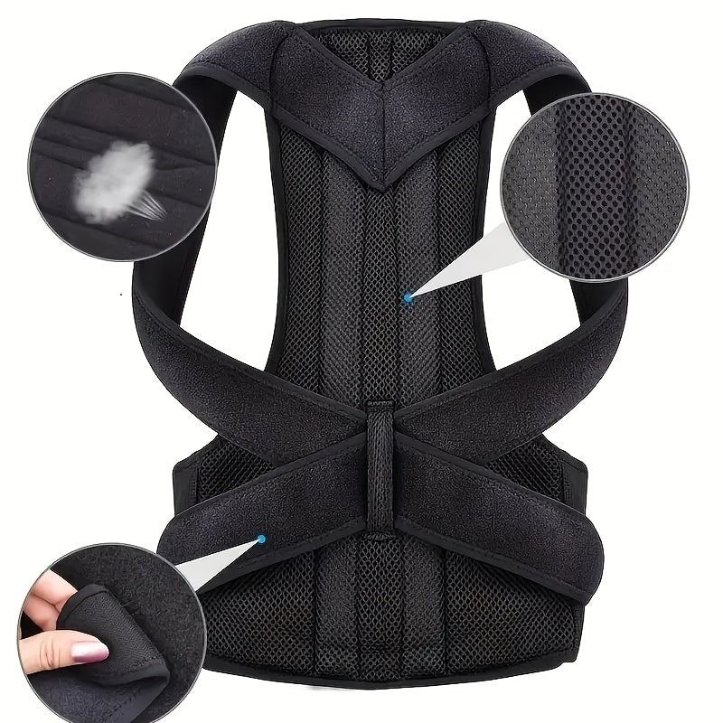 Adjustable Neoprene Back Support Brace Breathable Fitness