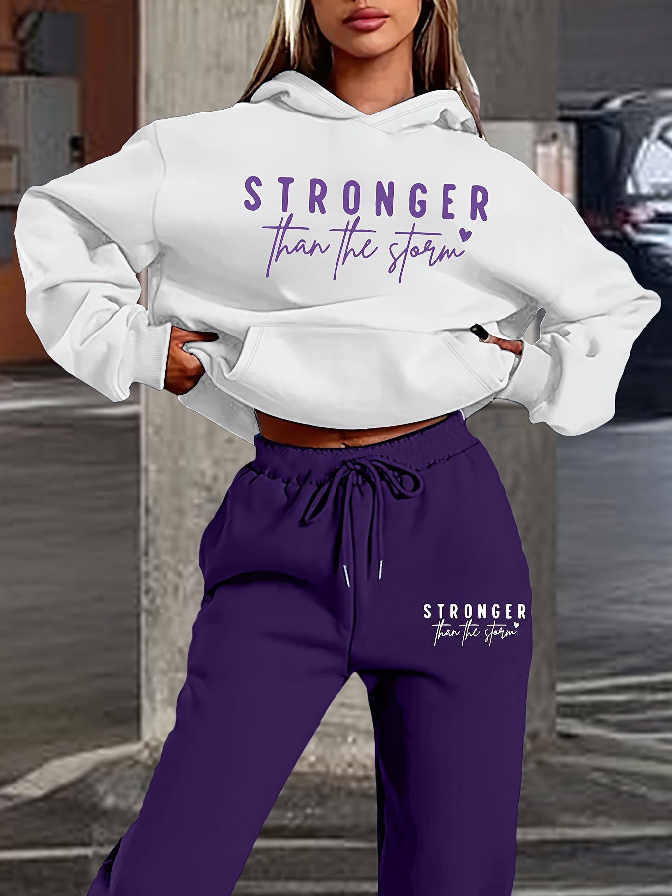 Cozy Fleece Hoodie Set For Women Premium Two Piece Outfit