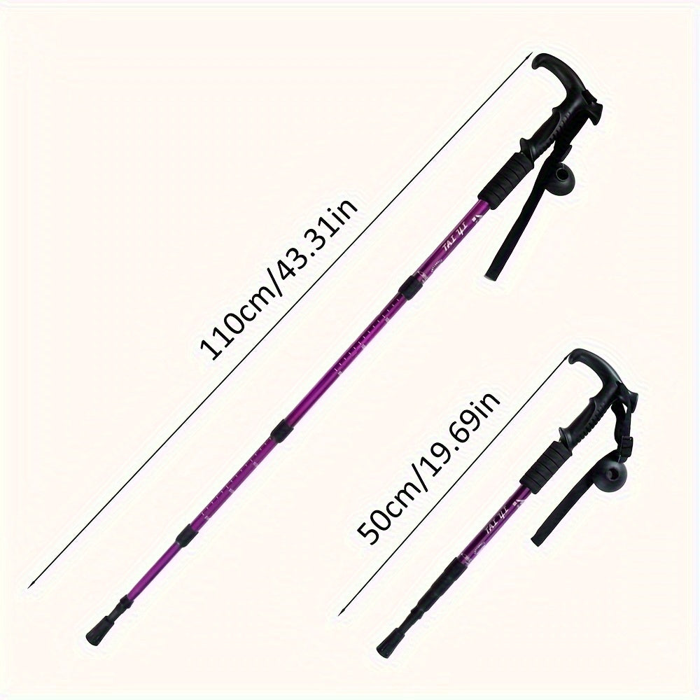 Ultra Light Adjustable Trekking Pole Ergonomic T Handle