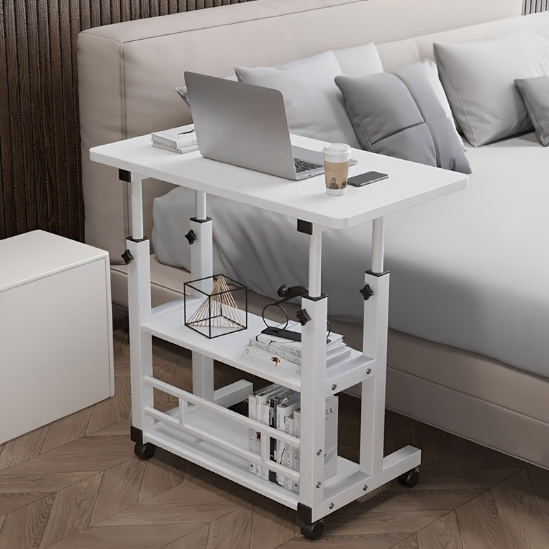 Adjustable Portable Rolling Standing Desk for Small Spaces