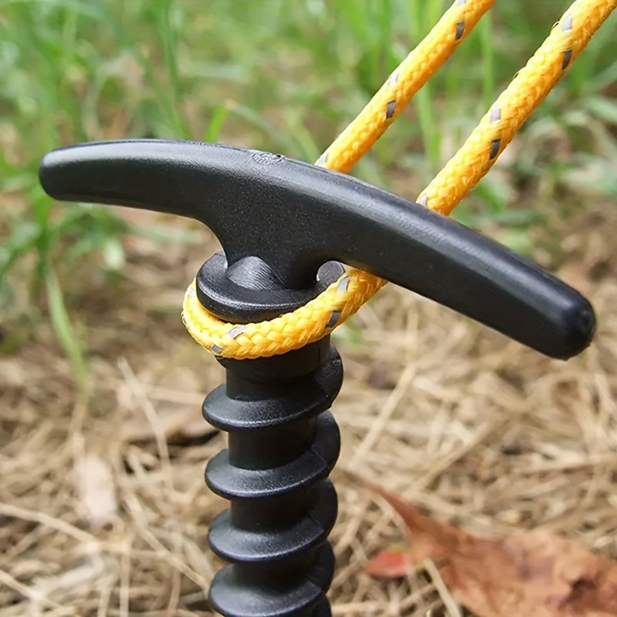 Windproof Rainproof Tent Clips and Spiral Ground Studs