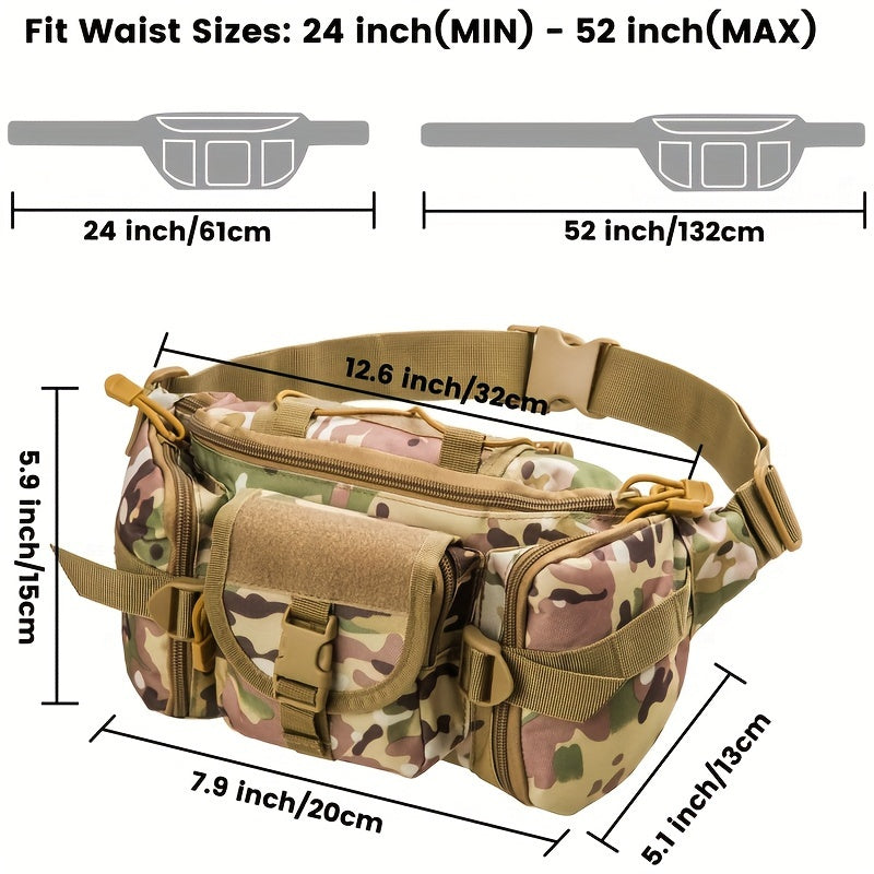Camouflage Hunting Waist Bag Tactical Fanny Pack Oxford