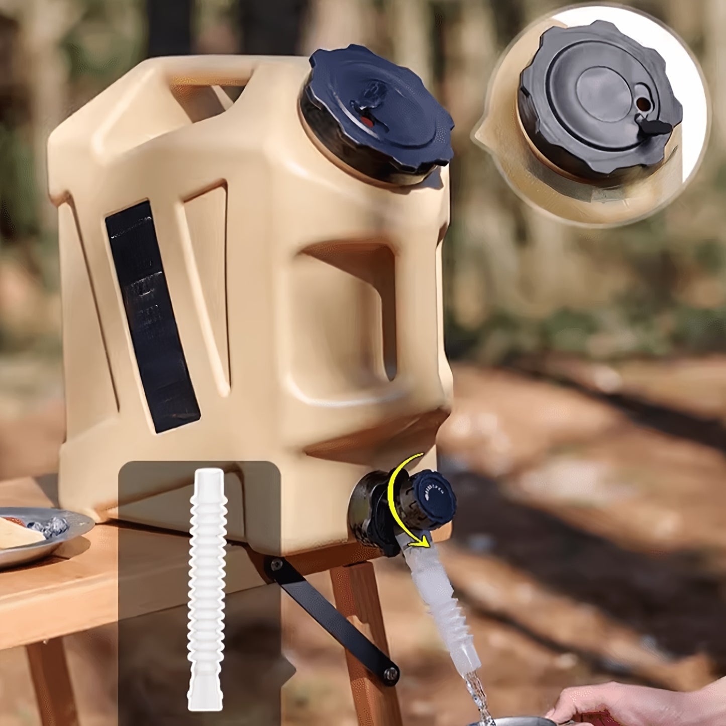 Military Green Portable Water Tank Leakproof Faucet 11L