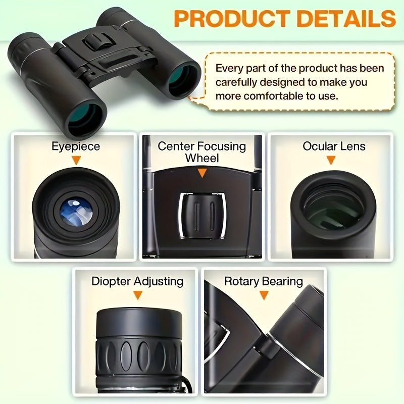 High Powered 10x25 HD Compact Binoculars For Outdoor