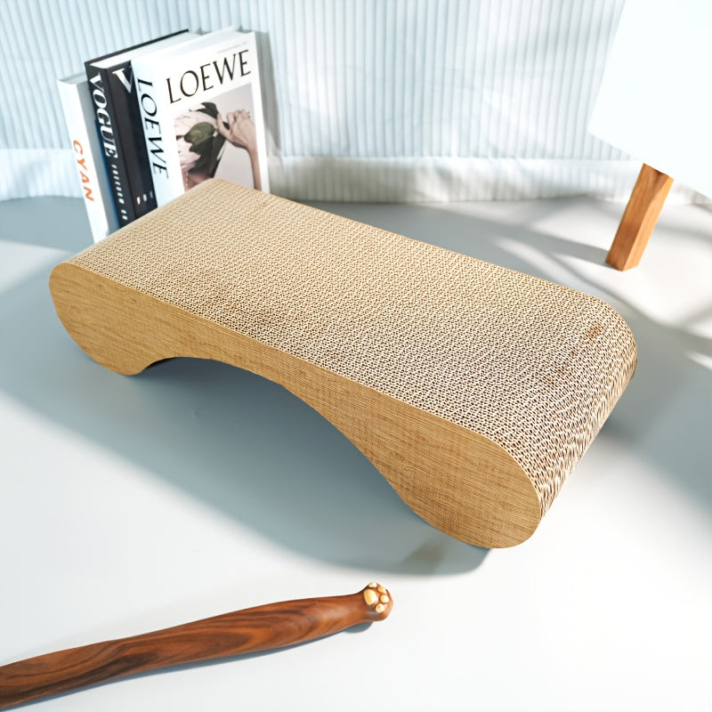 Cardboard Cat Scratcher Bed Indoor Cats Curved 24 Inch