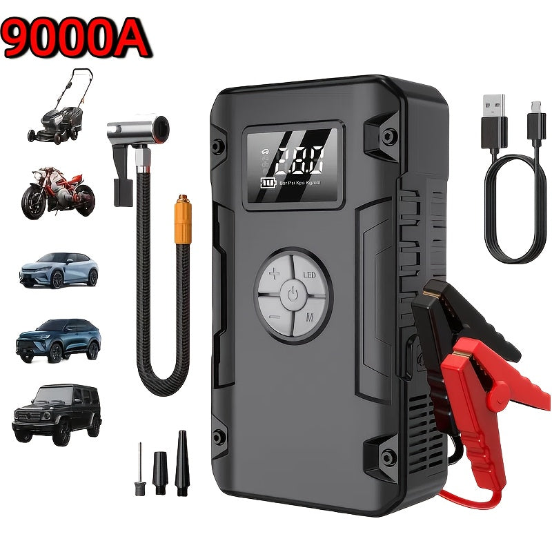 9000A 7 In 1 Emergency Jump Starter With Air Pump Portable