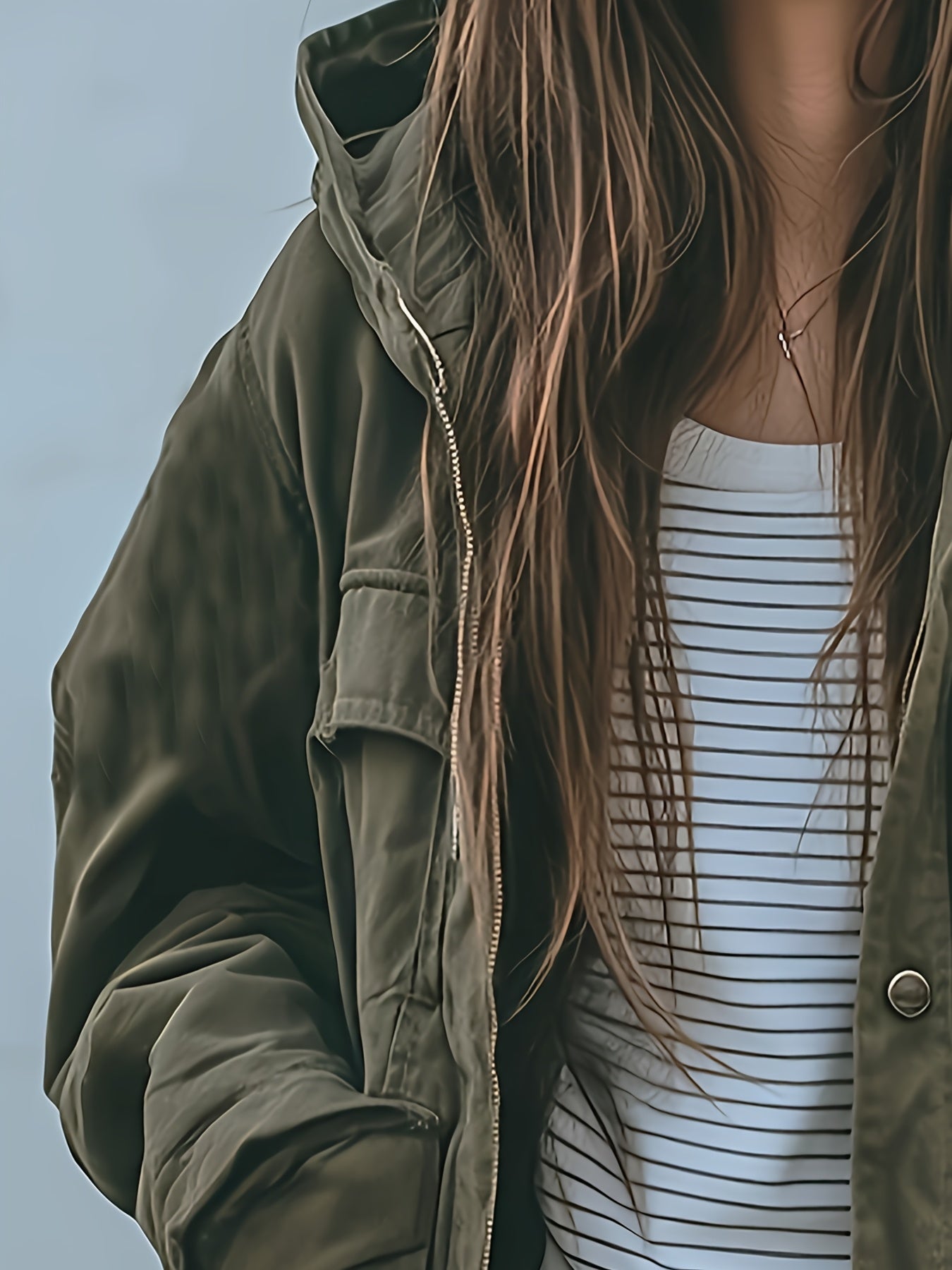 Women's Heavy Duty Jacket All Season Workwear Olive Green