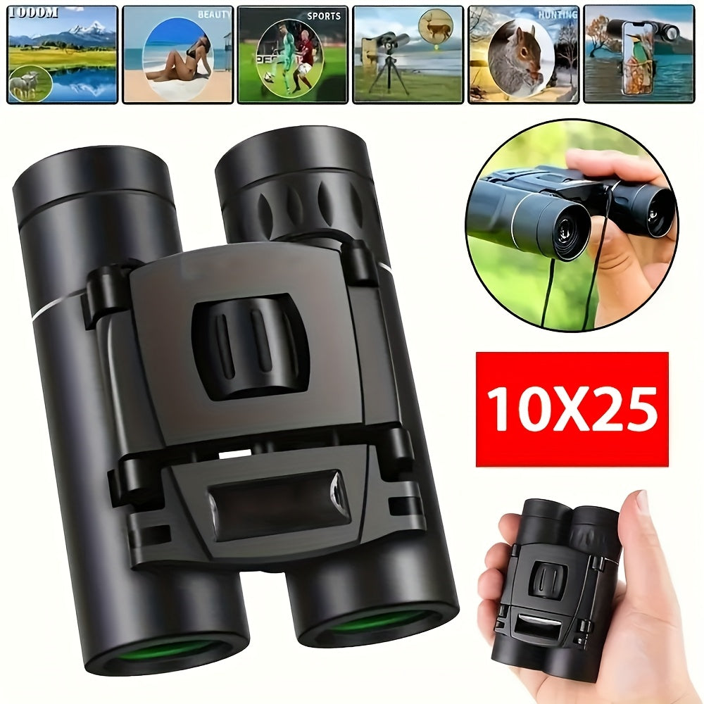 High Powered 10x25 HD Compact Binoculars For Outdoor