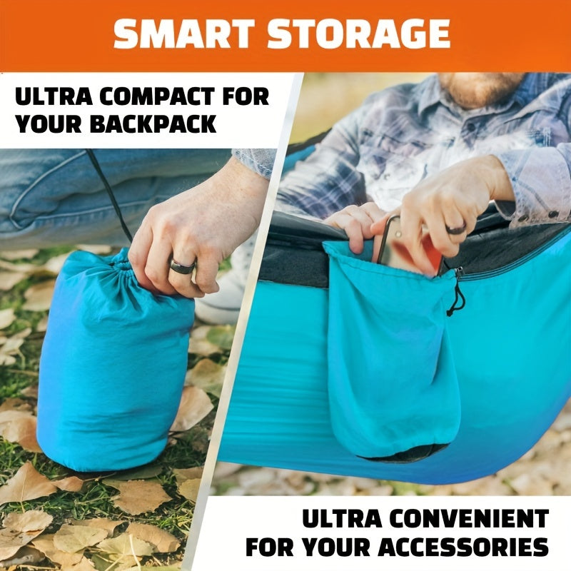 Camping Hammock Double And Single Nylon With Straps