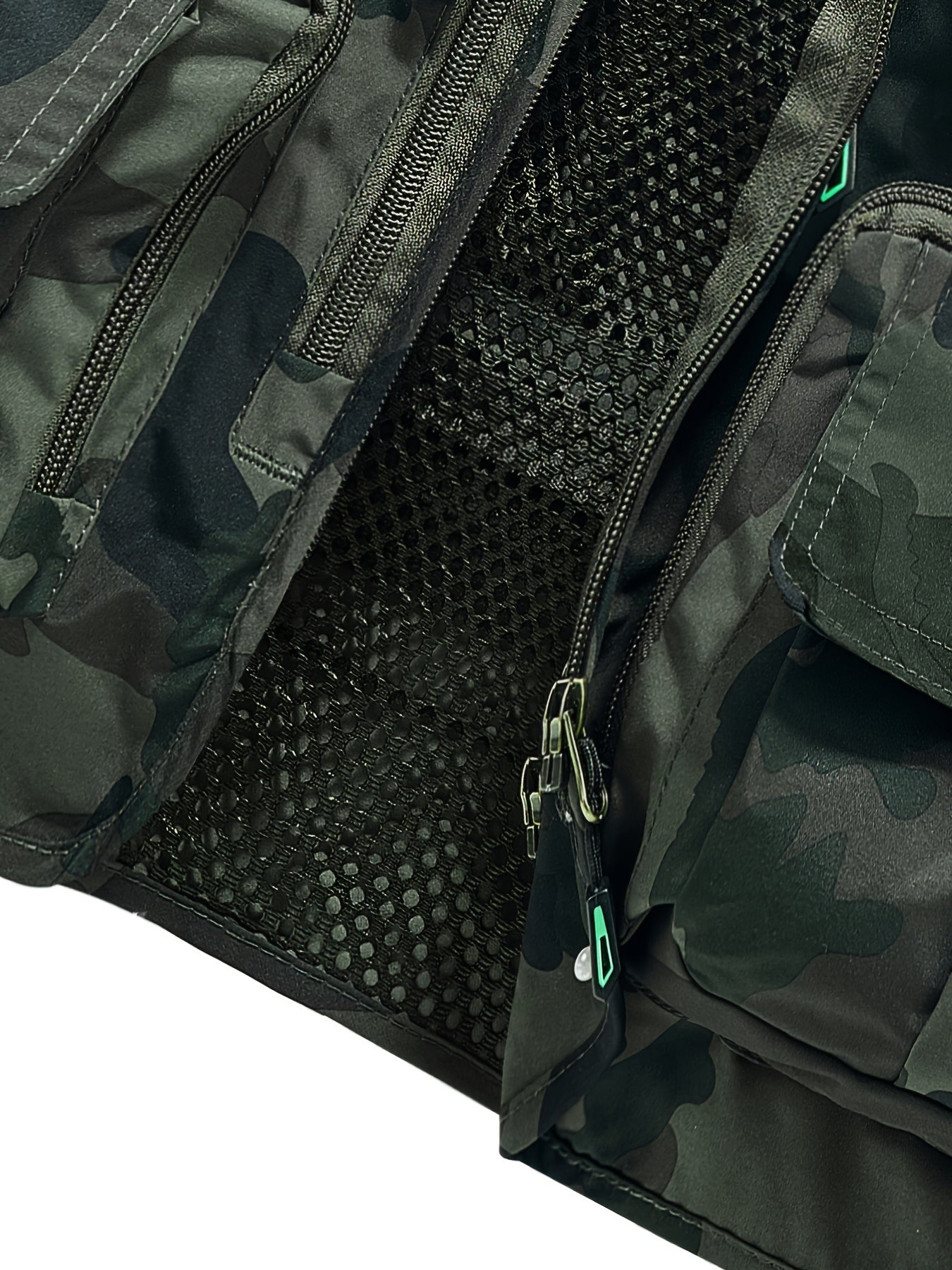 Mens MOLLE Vest Camouflage Sleeveless Multi Pocket Hunting