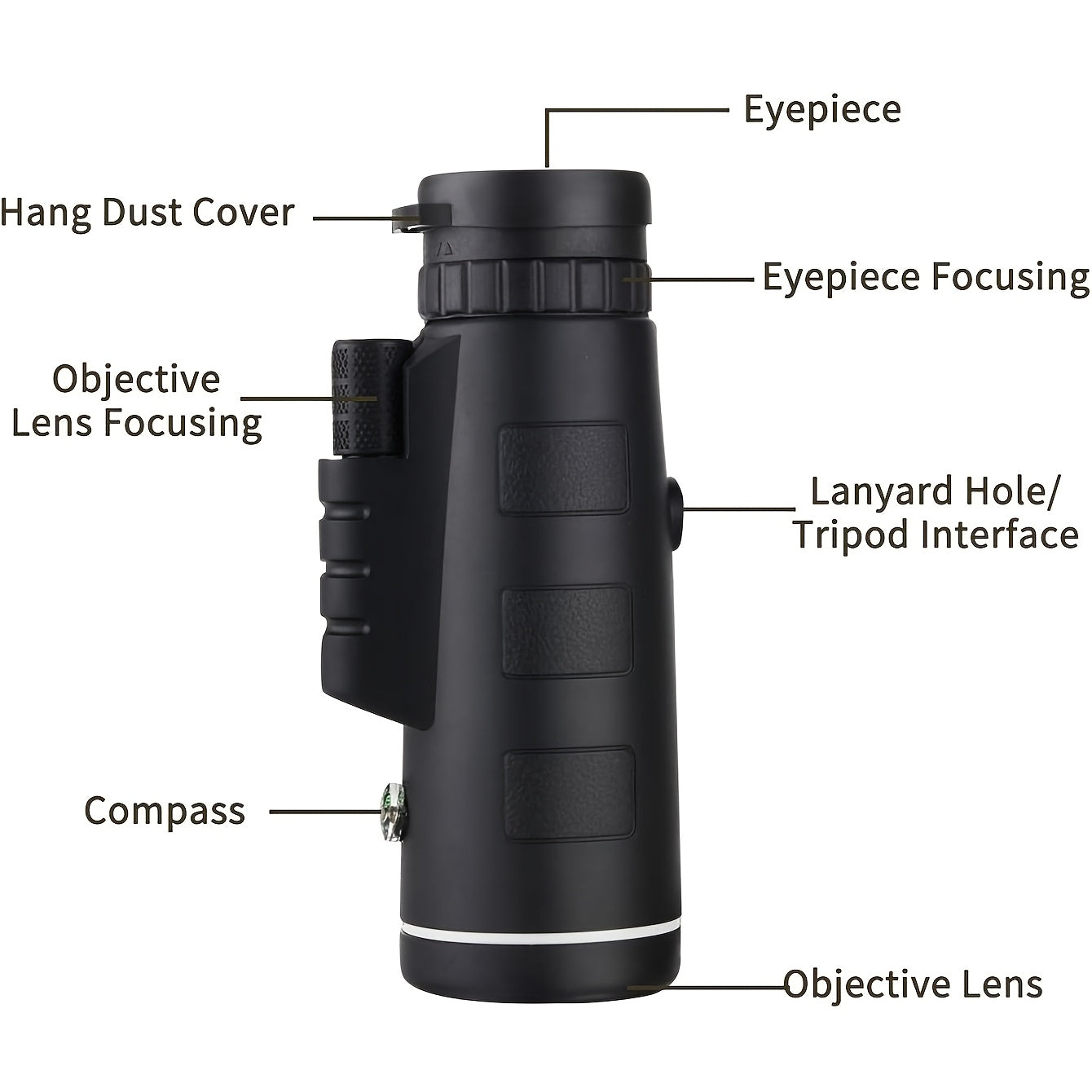 10x42 Monocular Telescope For Bird Watching Outdoors