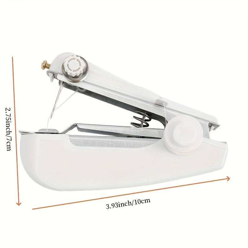Portable Mini Sewing Machine Handheld Manual White 1 Piece