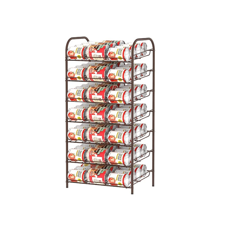 Large Capacity Metal Wire Can Holder With Adjustable Dividers For Pantry And Kitchen Cabinets Holds 84 Cans