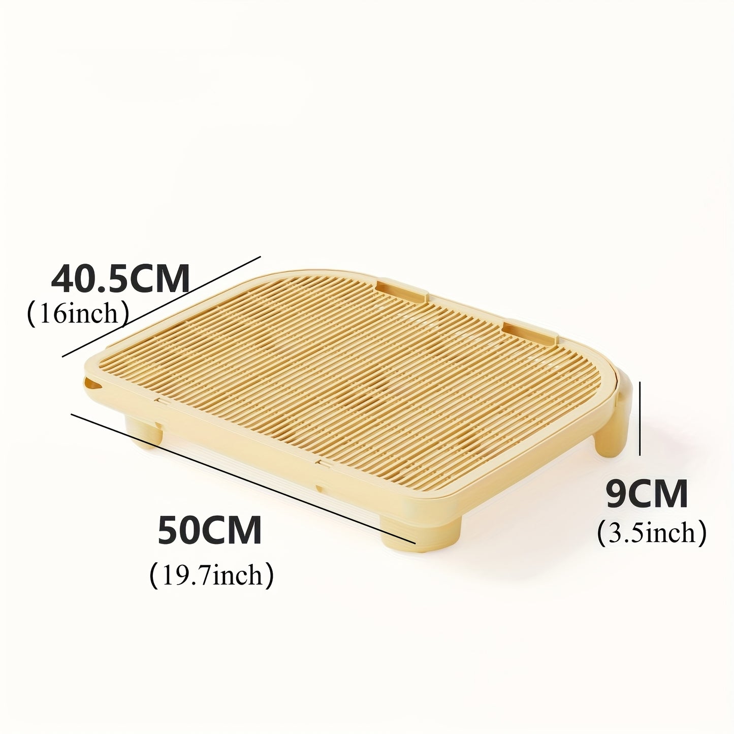 Elevated Cat Litter Mat With Raised Edges Scatter Control