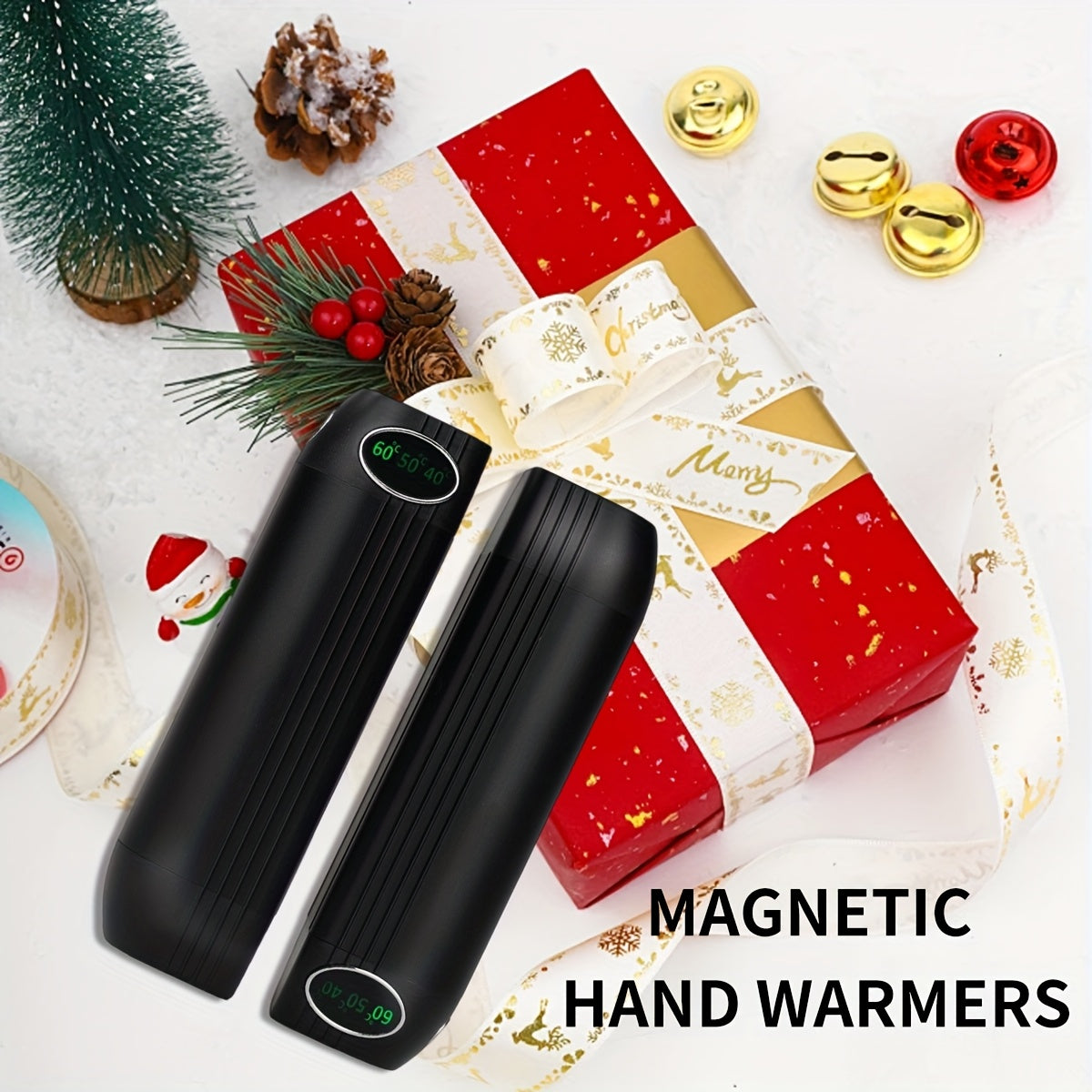 4 Pack Rechargeable Hand Warmers 5000mAh USB Powered 40H Runtime 3 Heat Settings Heating Pads For Outdoor Activities