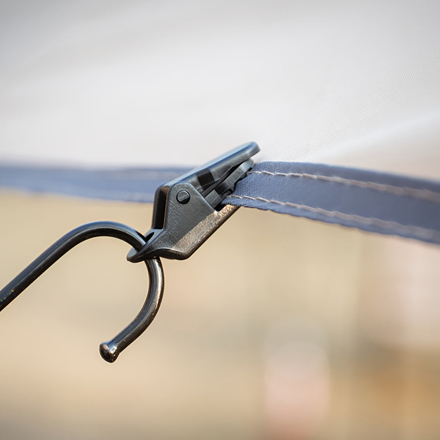 Windproof Rainproof Tent Clips and Spiral Ground Studs