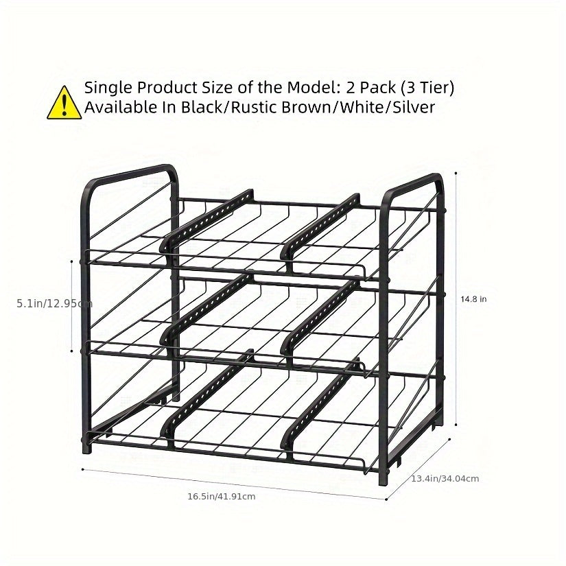 Large Capacity Metal Wire Can Holder With Adjustable Dividers For Pantry And Kitchen Cabinets Holds 84 Cans
