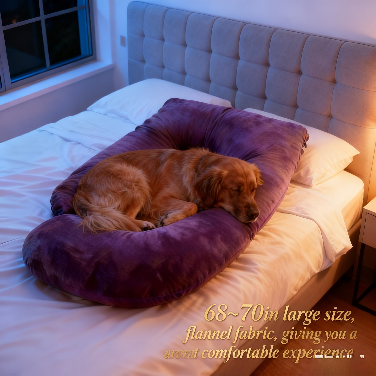 69 Or 60 Inch J Shape Maternity Pillow With Back And Leg Support Removable Velvet Cover Machine Washable Filling For Side And Back Sleepers