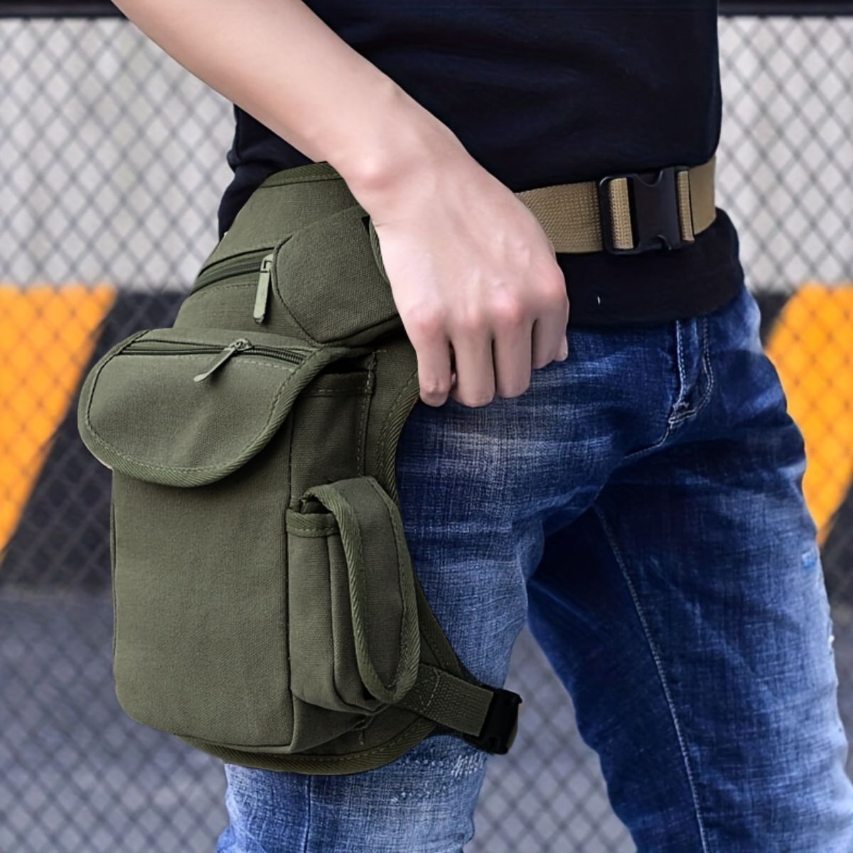 Tactical Oxford Cloth Leg And Waist Pack Hands Free Bag