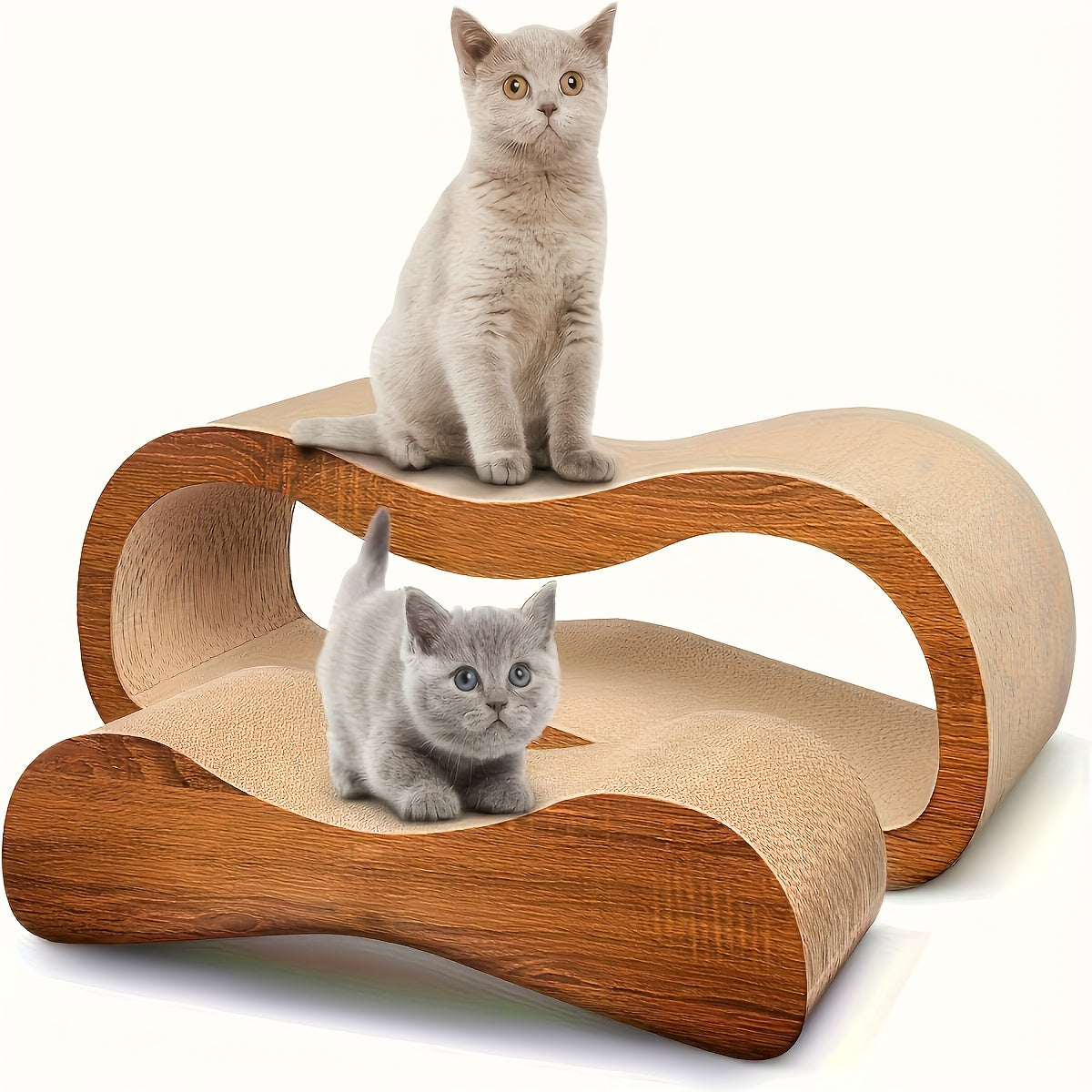 Two In One Cat Scratching Board And Resting Bed Double Sided