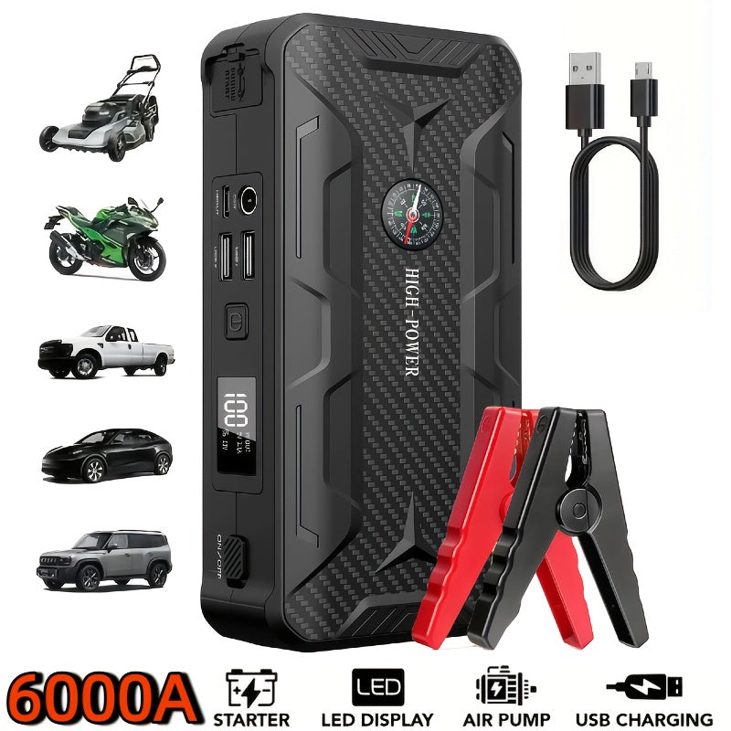9000A 7 In 1 Emergency Jump Starter With Air Pump Portable